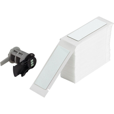Brady B-7593 Black on White Polyester Label, 25.00 mm Width, 75.00mm Label Length, 25mm Label Width