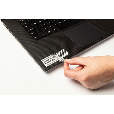 Brother Black on White Label Printer Tape, 8 m Length, 18 mm Width