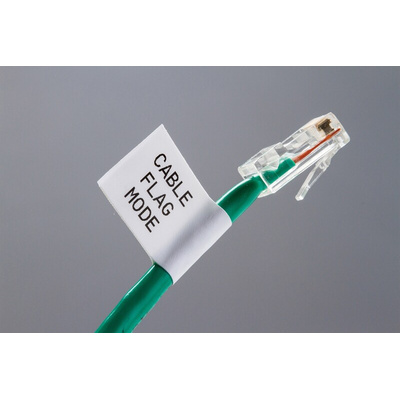 Brady B-499 Nylon Cloth Black on White Label Printer Tape, 4.88 m Length, 12.7 mm Width