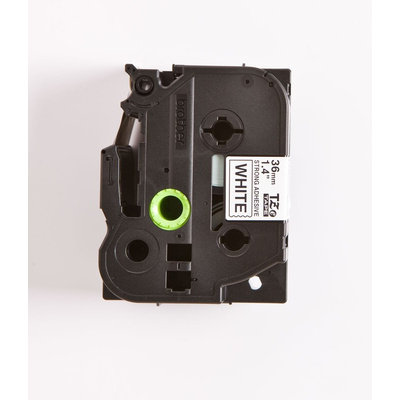 Brother Black on White Label Printer Tape, 8 m Length, 36 mm Width