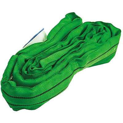 RS PRO 6m Green Lifting Sling Round, 2t