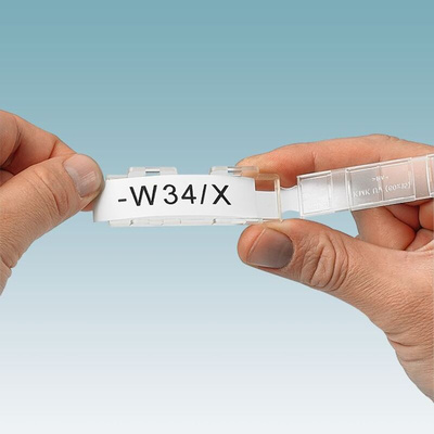 Phoenix Contact MM-EML Black on White Label Printer Tape, 8 m Length, 10 mm Width, 8m Label Length, 10mm Label Width