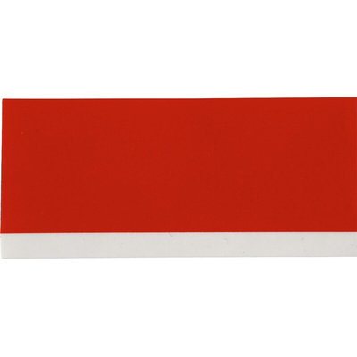 Brady B-595 Vinyl White on Red Label Printer Tape, 6.4 m Length, 12.7 mm Width