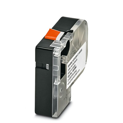 Phoenix Contact MM-EMLF Black on Orange Label Printer Tape, 8m Label Length