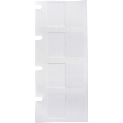 Brady B-417 on Transparent/White Label, 12.7 mm Width