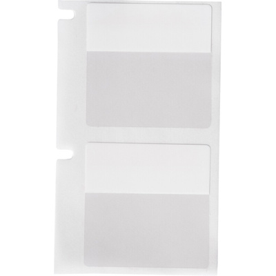 Brady B-417 on Transparent/White Label, 25.4 mm Width