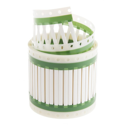 TE Connectivity TMS-SCE White Heatshrink Labels, 250 Qty