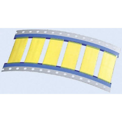 TE Connectivity TMS-SCE Yellow Heatshrink Labels, 50mm Width