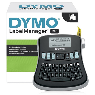 Dymo LabelManager 210D Handheld Label Printer, 12mm Max Label Width, Euro Plug