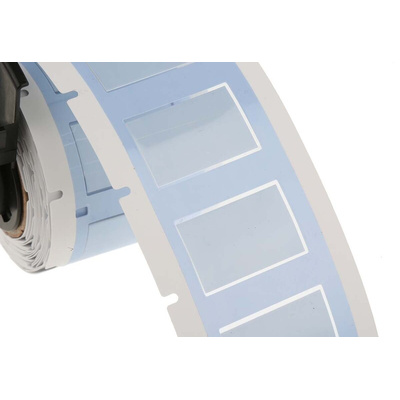 Brady R4310 White Heatshrink Labels, 25.4mm Width, 16.38mm Height, 100 Qty