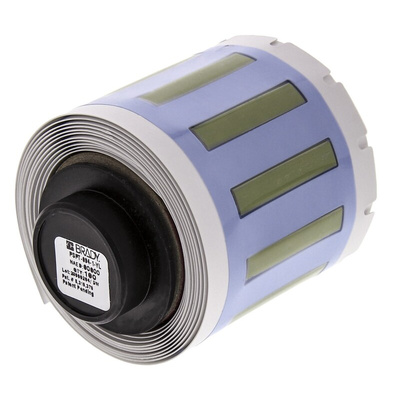 Brady R4310 Yellow Heatshrink Labels, 25.4mm Width, 4.62mm Height, 100 Qty