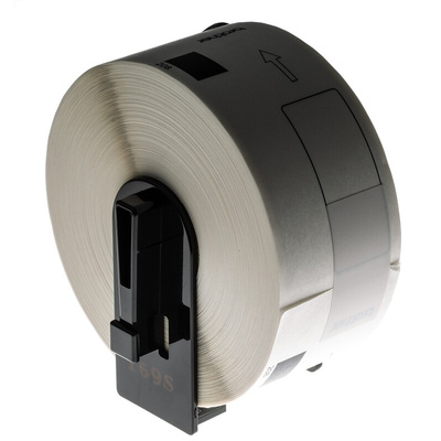Brother White Black Print Label Roll, 90mm Width, 38mm Height, 400Per Roll Qty