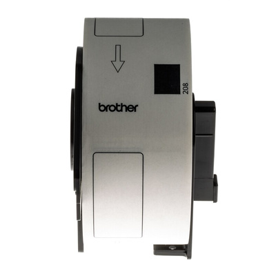Brother White Black Print Label Roll, 90mm Width, 38mm Height, 400Per Roll Qty