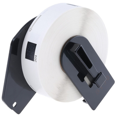 Brother White Black Print Label Roll, 54mm Width, 17mm Height, 400Per Roll Qty