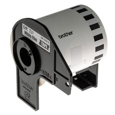 Brother White Black Print Label Roll, 62mm Width, 1 Roll Qty