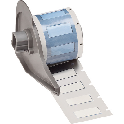 Brady B-342 PermaSleeve White Heatshrink Labels, 25.4mm Width, 11.15mm Height, 100 Qty