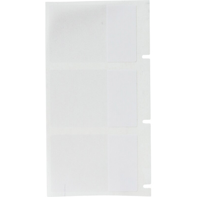 Brady B-427 Self-laminating Vinyl Transparent/White Cable Labels, 25.4mm Width, 38.1mm Height
