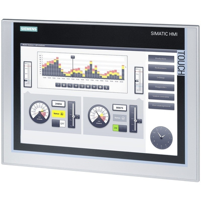 Siemens TP1200 Series Touch Screen HMI - 12.1 in, TFT Display, 1280 x 800pixels