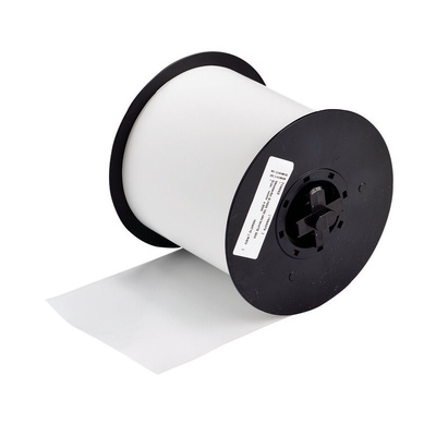 Brady B-7569 Vinyl White Label Roll, 101.6mm Width, 1 Roll Qty