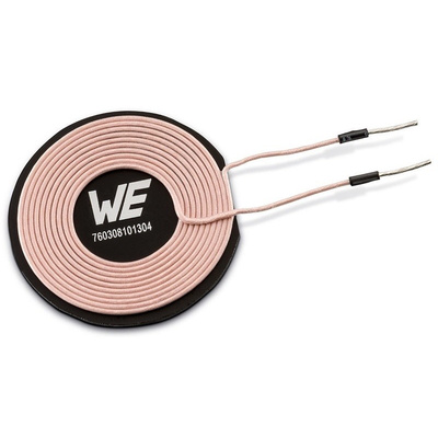 Wurth Elektronik Radial Wireless Charging Transmitter Coil, Ferrite Core, 47.5mm dia., 6A, 48mΩ, 115 Q Factor