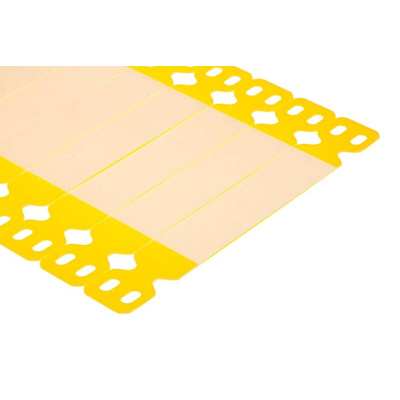 Brady Yellow Cable Labels, 15mm Width, 103mm Height, 100 Qty