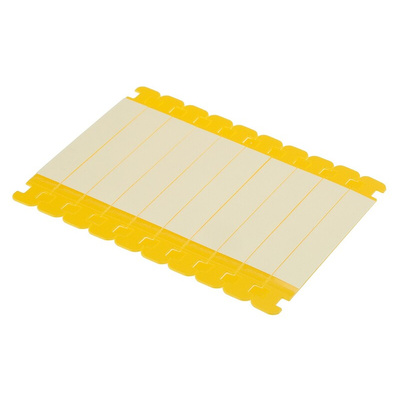 Brady Yellow Cable Labels, 71mm Width, 9mm Height, 100 Qty