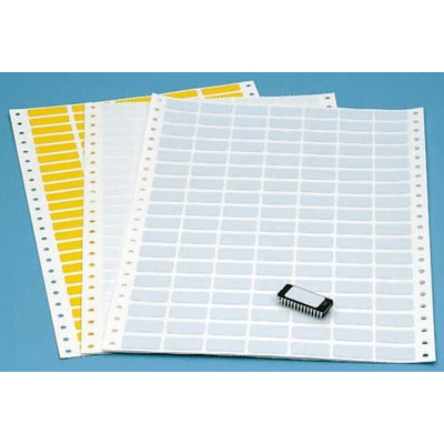 Brady Yellow Adhesive Printer Label Sheet
