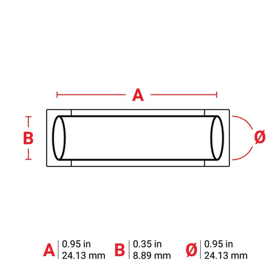Brady B-321 PermaSleeve White Heatshrink Labels, 24.13mm Width, 8.89mm Height, 500 Qty