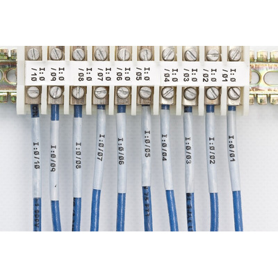 Brady B-342 PermaSleeve White Heatshrink Labels, 13.08mm Width, 8.51mm Height, 2000 Qty