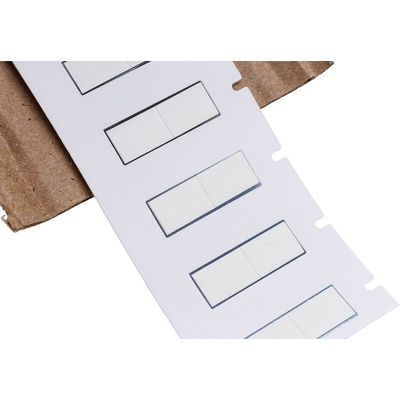 Brady B-342 PermaSleeve White Heatshrink Labels, 13.08mm Width, 8.51mm Height, 2000 Qty