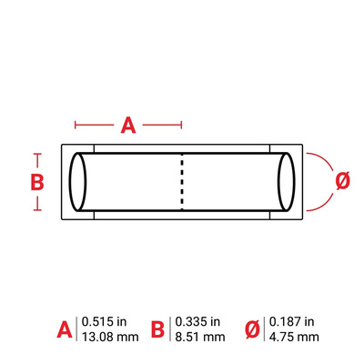 Brady B-342 PermaSleeve White Heatshrink Labels, 13.08mm Width, 8.51mm Height, 2000 Qty