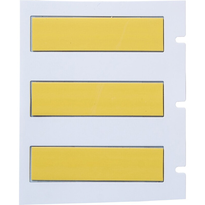 Brady B-342 PermaSleeve Yellow Heatshrink Labels, 44.45mm Width, 11.28mm Height, 100 Qty