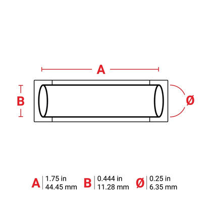 Brady B-342 PermaSleeve Yellow Heatshrink Labels, 44.45mm Width, 11.28mm Height, 100 Qty