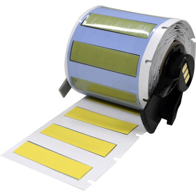 Brady B-342 PermaSleeve Yellow Heatshrink Labels, 44.45mm Width, 11.28mm Height, 100 Qty