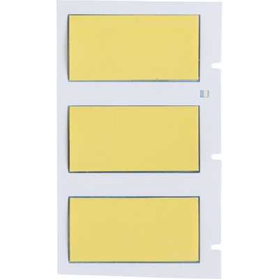 Brady B-342 PermaSleeve Yellow Heatshrink Labels, 44.45mm Width, 21.62mm Height, 100 Qty