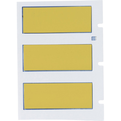 Brady B-342 PermaSleeve Yellow Heatshrink Labels, 44.45mm Width, 16.38mm Height, 100 Qty