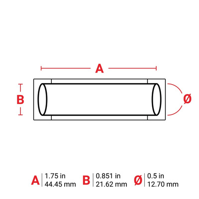 Brady B-342 PermaSleeve Yellow Heatshrink Labels, 44.45mm Width, 21.62mm Height, 1000 Qty