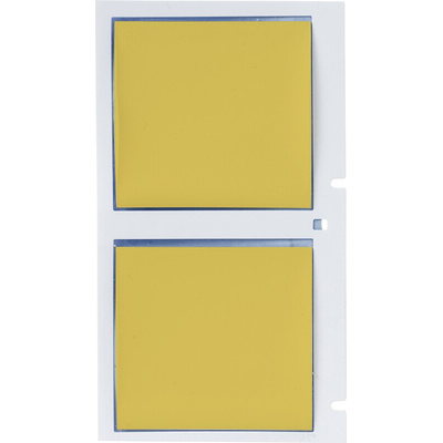 Brady B-342 PermaSleeve Yellow Heatshrink Labels, 44.45mm Width, 42.34mm Height, 50 Qty