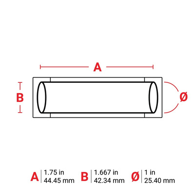 Brady B-342 PermaSleeve Yellow Heatshrink Labels, 44.45mm Width, 42.34mm Height, 50 Qty