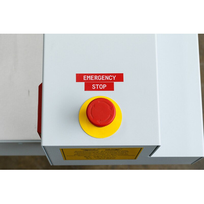 Brady B-439 Vinyl Red White Print Cable Labels, 12.7mm Width, 1 Qty