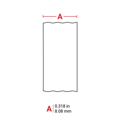 Brady B-498 Repositionable Vinyl White Cable Labels, 8.08mm Width, 1 Qty