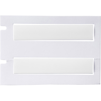 Brady B-342 PermaSleeve White Heatshrink Labels, 44.45mm Width, 8.51mm Height, 100 Qty