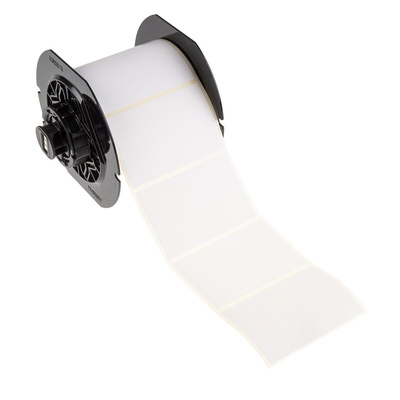 Brady White Label Roll, 76.2mm Width, 50.8mm Height, 500Per Roll Qty