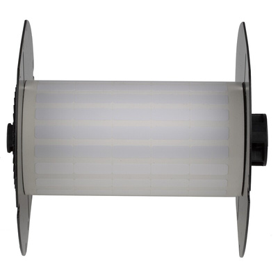 Brady White Label Roll, 19.05mm Width, 6.35mm Height, 2500Per Roll Qty