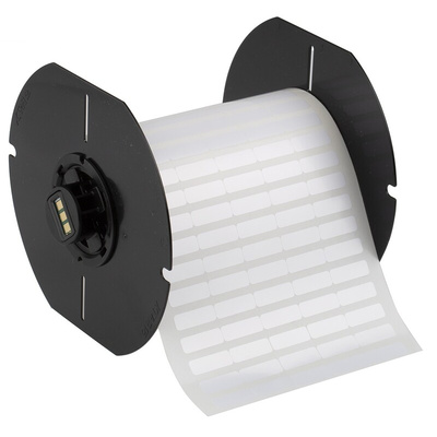 Brady White Label Roll, 19.05mm Width, 6.35mm Height, 2500Per Roll Qty