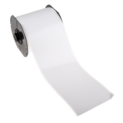 Brady B-7569 Vinyl White Label Roll, 1 Roll Qty