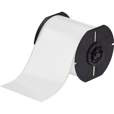 Brady B-7569 Vinyl White Label Roll, 1 Roll Qty