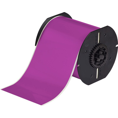 Brady B-595 Vinyl Purple Label Roll, 101.6mm Width, 1 Roll Qty