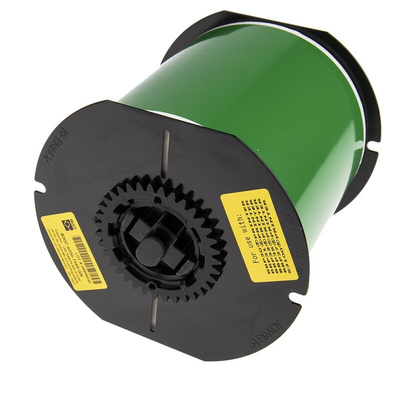 Brady B-7569 Vinyl Green Label Roll, 101mm Width, 1 Roll Qty