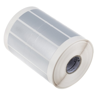 Brady Silver Label Roll, 38.1mm Width, 19.05mm Height, 2500Per Roll Qty